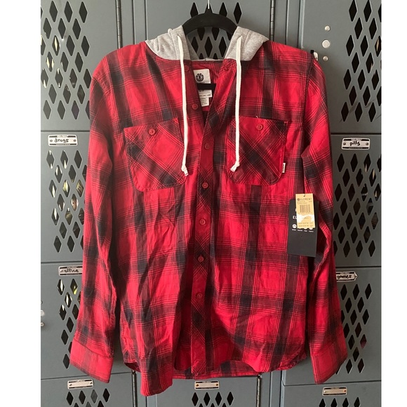 Element flannel jacket with hood - Picture 1 of 1